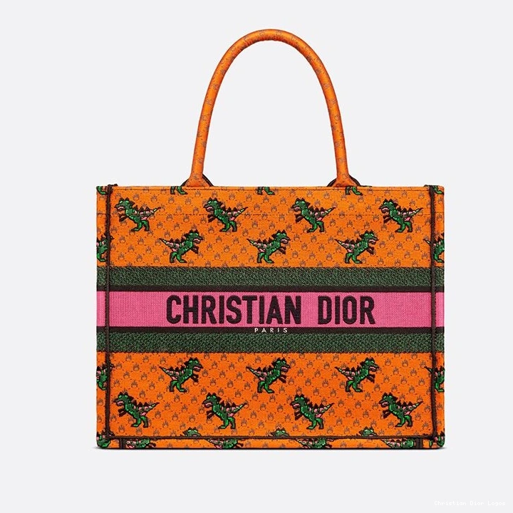 Cheap Fire Canvas Tote & Orange Motif Dior Dragon Book 0801 Luxury
